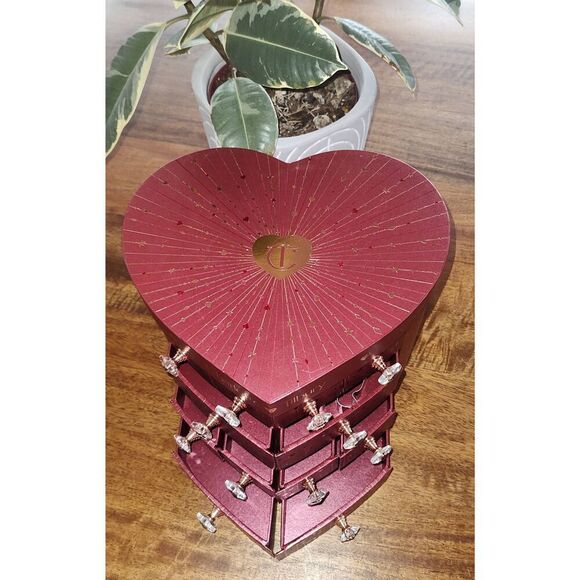 2024 EMPTY Charlotte Tilbury Heart Chest of Beauty Treasure Box - Picture 3 of 8
